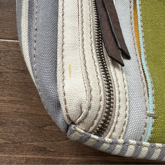 Fossil Striped Canvas Tote Bag - Picture 4 of 16